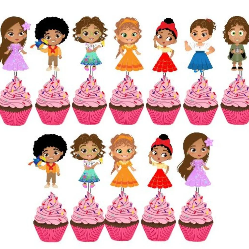 ENCANTO CUPCAKE TOPPERS l 24 CUPCAKE TOPPERS 2.5 INCHES Birthday Party